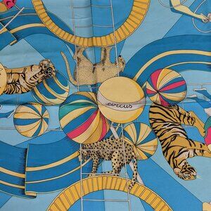 Vintage Hermes circus scarf 1982